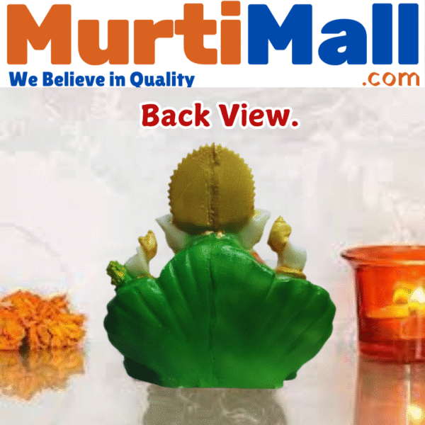 God Leaf Ganesh Wall Hanging (Height-10cm ) Auspicious Decor for Home & Office - Image 3