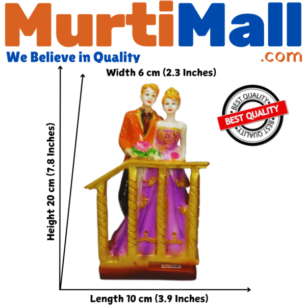 Couple Statue Gift – Romantic Decor for Love, Anniversary & Gifting - Image 3