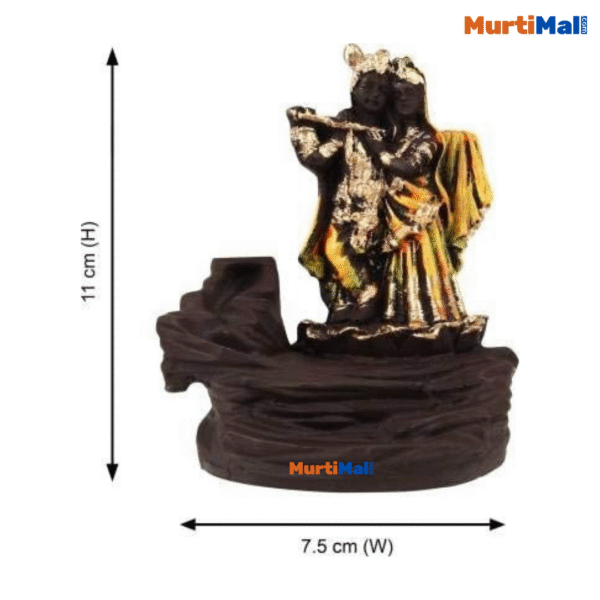 Radha Krishna Murti – Divine Couple Idol for Love, Devotion & Home Decor - Image 3