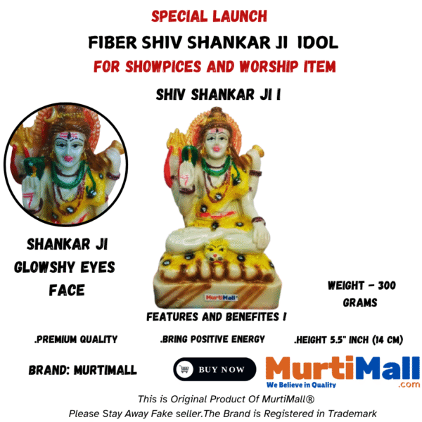 Shiv Shankar Statue – Lord Shiva Idol for Peace, Power & Spiritual Decor - Image 3