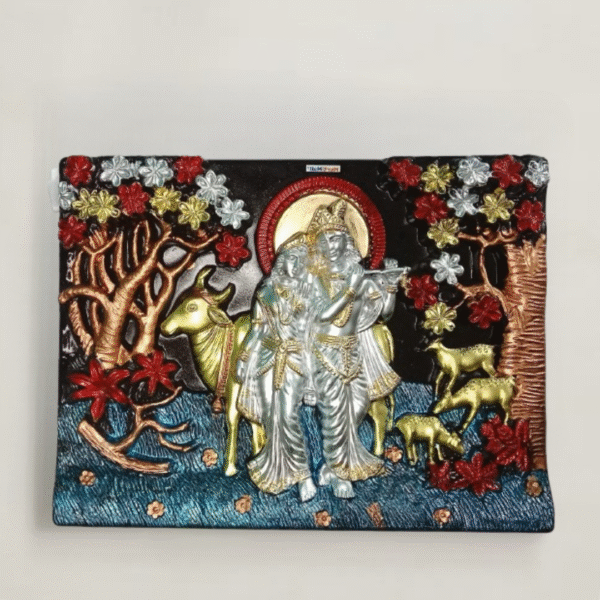 Radha Krishna Frame – Divine Wall Art for Love, Devotion & Home Decor - Image 3