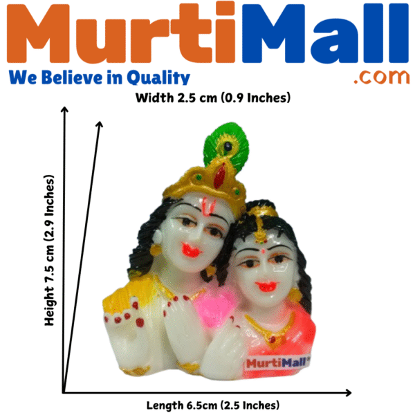 Radha Krishna Murti – Divine Couple Idol for Love, Devotion & Home Decor - Image 3