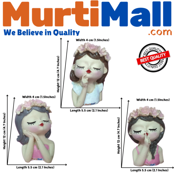 Flower Girl Statue – Elegant Figurine for Garden & Home Decor - Image 3