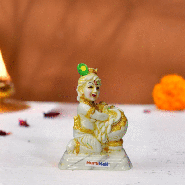 Makhan Krishna Idol – Divine Baby Krishna for Love, Joy & Home Decor - Image 3