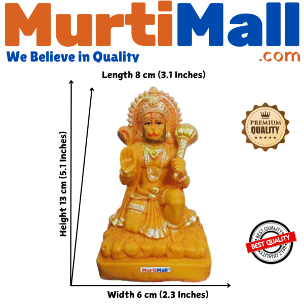 Hanuman Ji Murti – Idol of Strength, Devotion & Protection for Home - Image 3