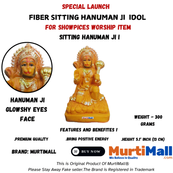 Hanuman Ji Murti – Idol of Strength, Devotion & Protection for Home - Image 4