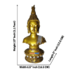 Golden Big Buddha Head Statue