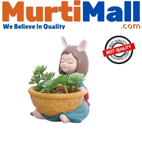Basket Girl Statue – Charming Girl Figurine for Garden or Home Decor - Image 4