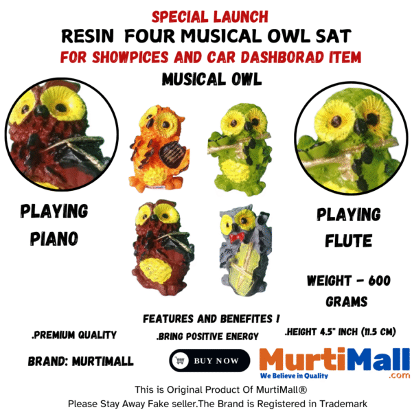 Musical Owl Showpiece – Charming Home Decor & Gift for Owl Lovers - Image 5