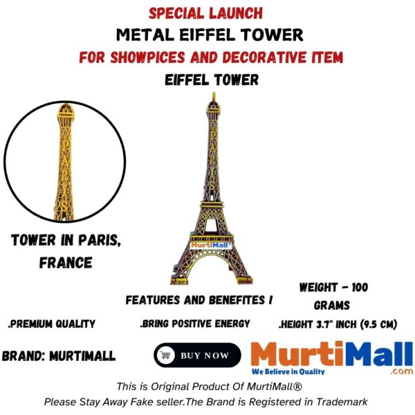 Eiffel Tower Statue Home Decor – Elegant Paris-Themed Decor for Home & Office - Image 4