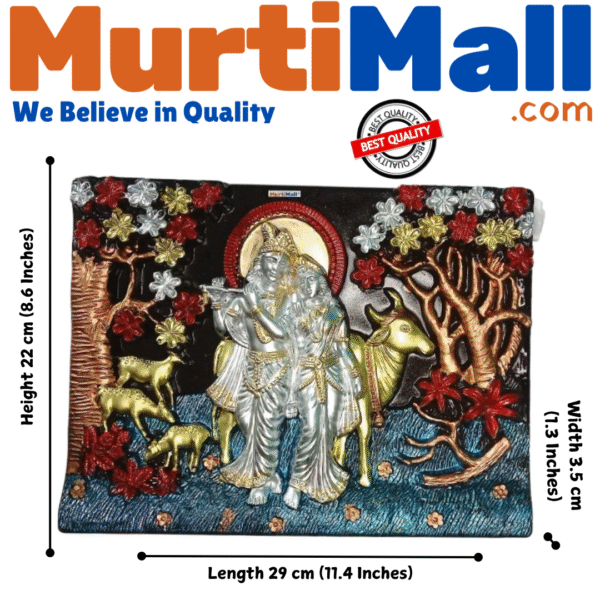 Radha Krishna Frame – Divine Wall Art for Love, Devotion & Home Decor - Image 4