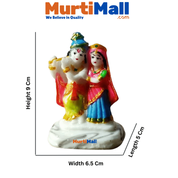 Radha Krishna Murti – Divine Love Idol for Home Temple & Elegant Decor - Image 4