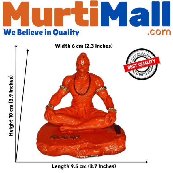 Lord Hanuman Murti – Sacred Idol of Strength, Courage & Devotion - Image 3