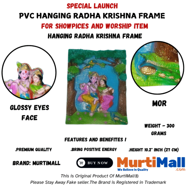 Radha Krishna Frame – Divine Wall Art for Love, Devotion & Home Decor - Image 4
