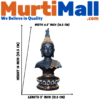 Black Gautam Buddha head statue