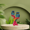 Polyresin 2 Owl Sitting On Tree