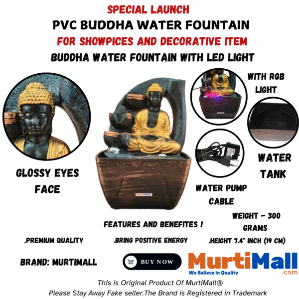 Buddha Water Fountain – Peaceful Indoor Decor for Serenity & Flow - Image 5