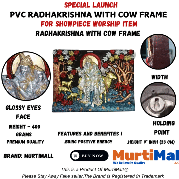 Radha Krishna Frame – Divine Wall Art for Love, Devotion & Home Decor - Image 5