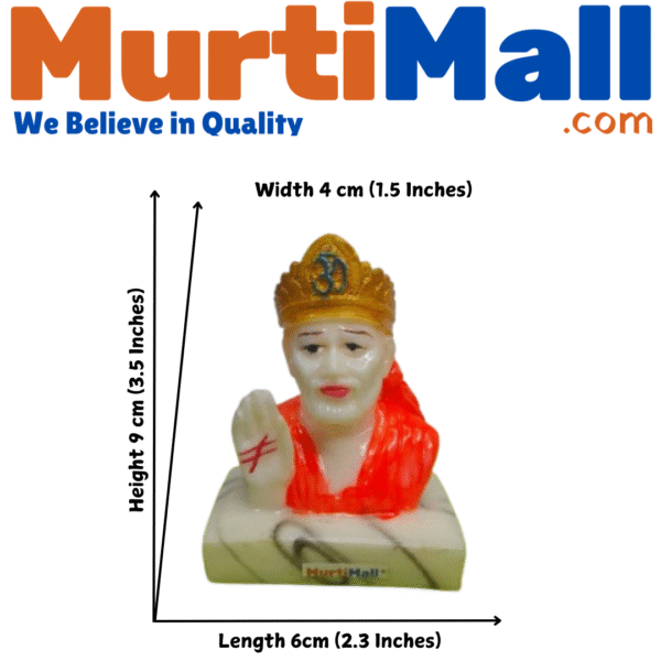 Sai Baba Murti – Sacred Idol for Faith, Blessings & Home Temple Decor - Image 5