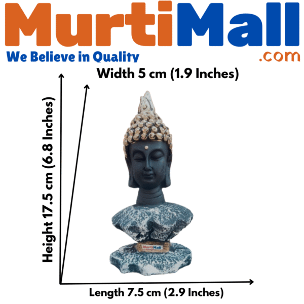 Buddha Head Statue – Serene Decor for Home, Garden & Meditation Space - Image 3