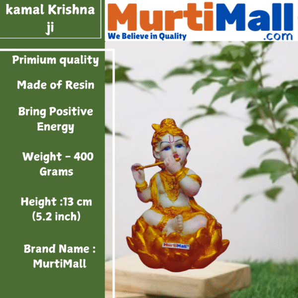 Krishna Murti – Divine Lord Krishna Idol for Love, Devotion & Home Decor - Image 6
