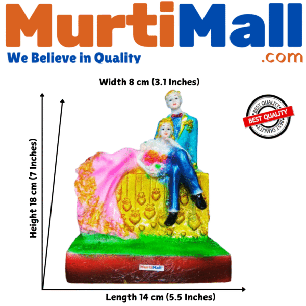 Romantic Couple Statue Gift – Perfect for Anniversary or Home Decor - Image 4