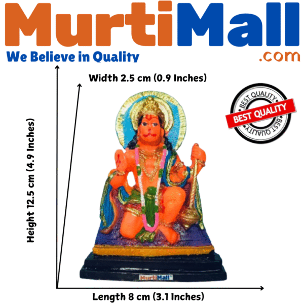 Hanuman Ji Murti – Sacred Idol of Devotion, Strength & Spiritual Power - Image 3