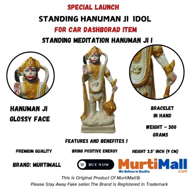 Lord Hanuman Murti – Idol of Strength, Devotion & Protection for Home - Image 7