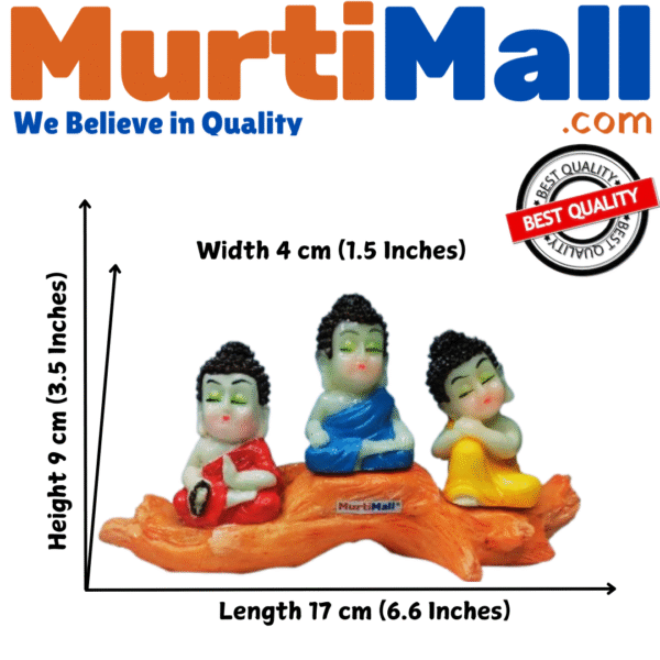 Buddha Monk Statue – Peaceful Figurine for Mindful Decor & Spiritual Calm - Image 4