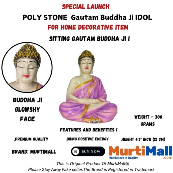 Buddha Statue for Home – Serene Decor for Peace, Positivity & Balance - Image 4