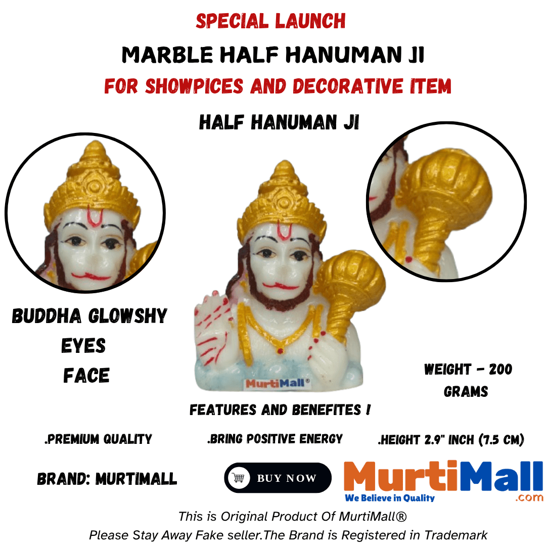 Lord Hanuman Murti – Idol of Strength, Devotion & Divine Protection - Image 4
