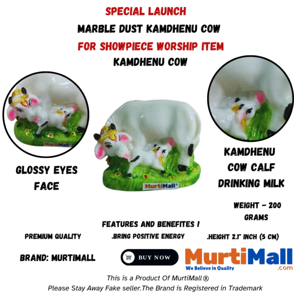 Kamdhenu Cow Idol – Sacred Symbol of Prosperity, Purity & Vastu - Image 4