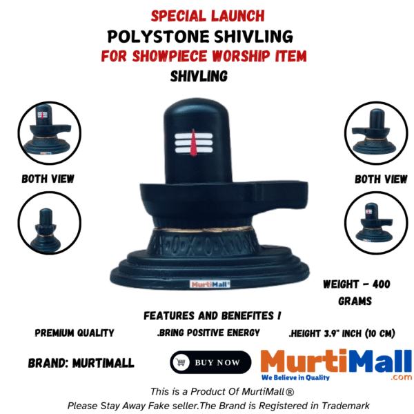 Shivling Murti – Sacred Symbol for Pooja, Meditation & Home Temple - Image 5