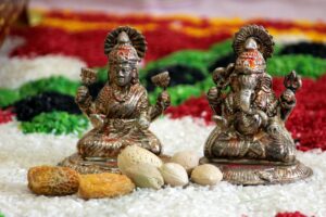 Lakshmi and Lord Ganesha