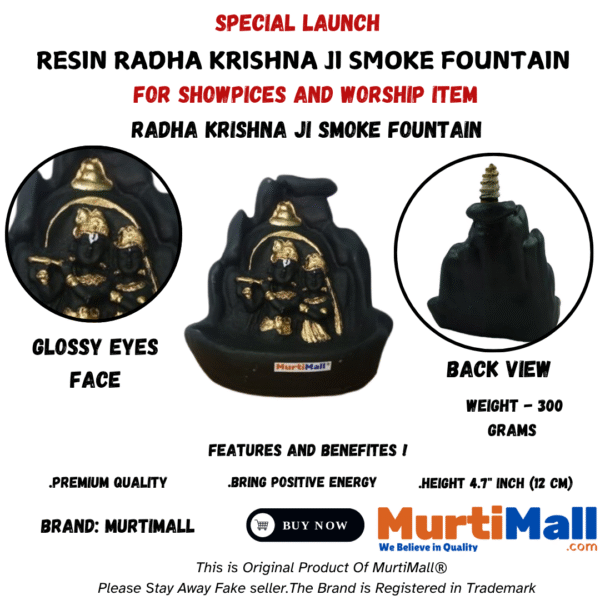 Radha Krishna Murti – Symbol of Divine Love, Harmony & Home Decor - Image 3