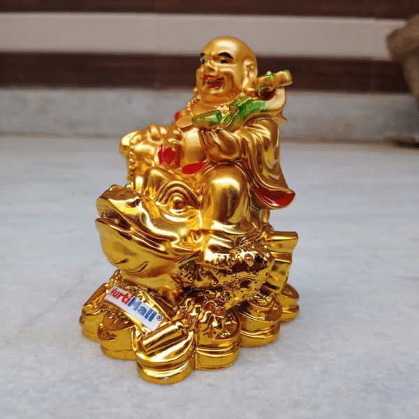 Golden Laughing Buddha – Idol of Joy, Prosperity & Positive Energy - Image 2