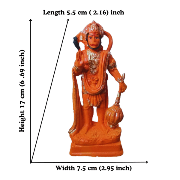 Hanuman Ji Murti – Devotional Idol for Strength, Protection & Home Temple - Image 4