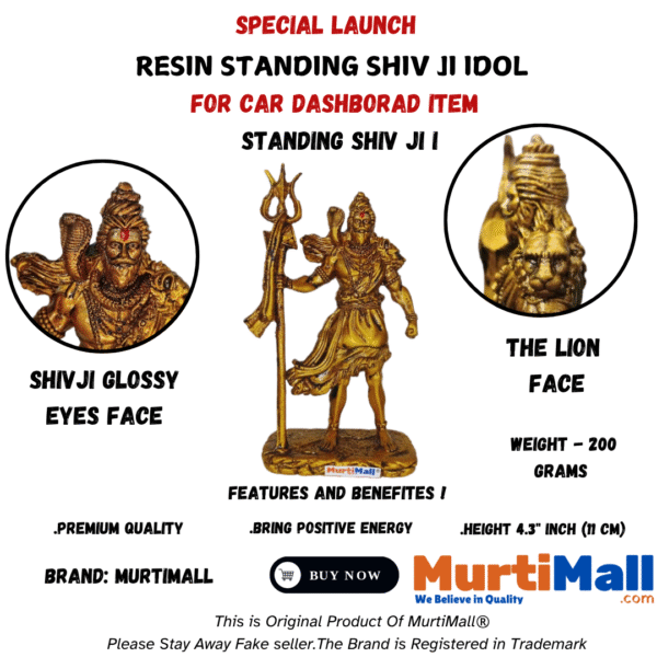 Shiv Ji Statue – Divine Mahadev Idol for Home Temple & Serenity - Image 4