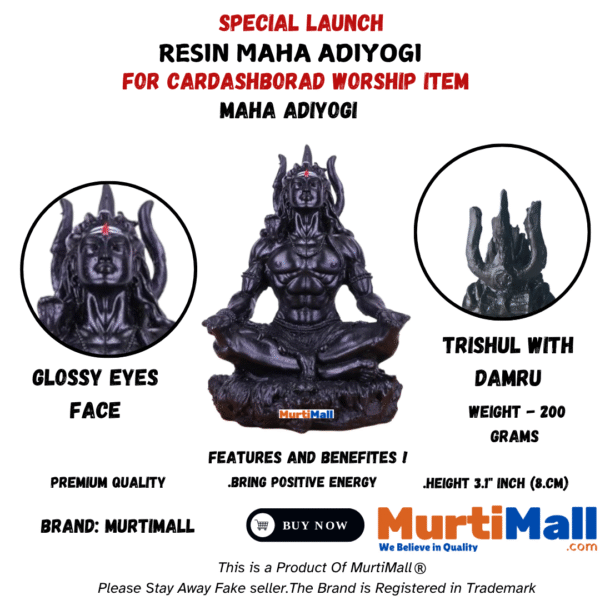 Shiv Ji Statue – Lord Shiva Idol for Spiritual Energy & Home Decor - Image 4