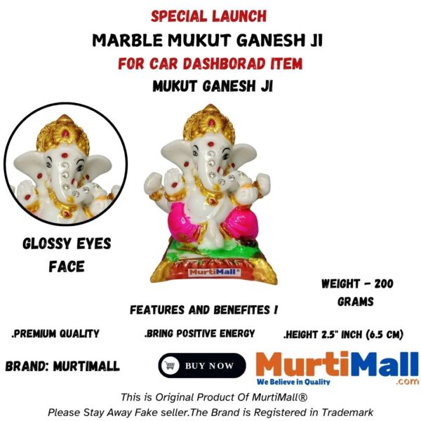Ganesh Ji Murti – Blessing Idol for Prosperity, Wisdom & Home Decor - Image 4