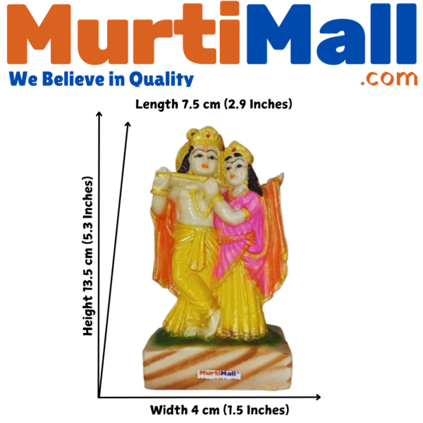 Radha Krishna Murti – Divine Love Idol for Peace, Devotion & Home Decor - Image 4