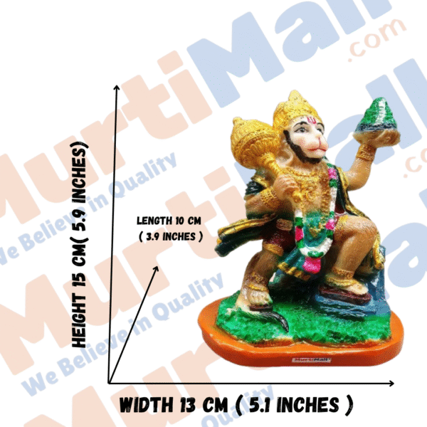 Sanjeevani Hanuman Idol – Symbol of Devotion, Strength & Healing Power - Image 3