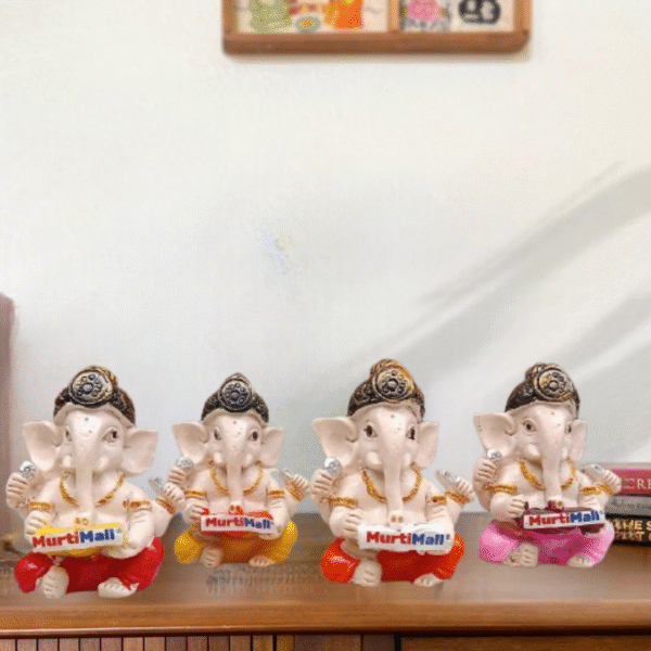 Set of 4 Ganesh Ji Murti – Auspicious Idol for Success, Wisdom & Home Decor - Image 8