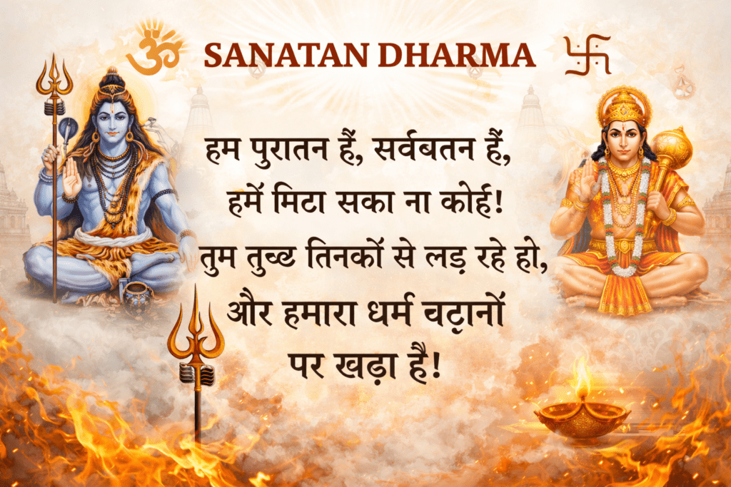 Sanatan Dharma par shayari